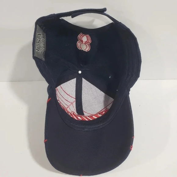 Spyder Blue/Red Velcro Back Kids/Youth Ball Cap. - Picture 4 of 5